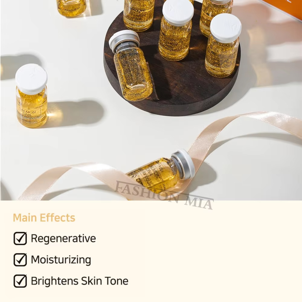 한국 8ml 연어 DNA 골드 앰플 부스터 세럼 키트  - Luxury Skincare Korea 리뷰 및 가격