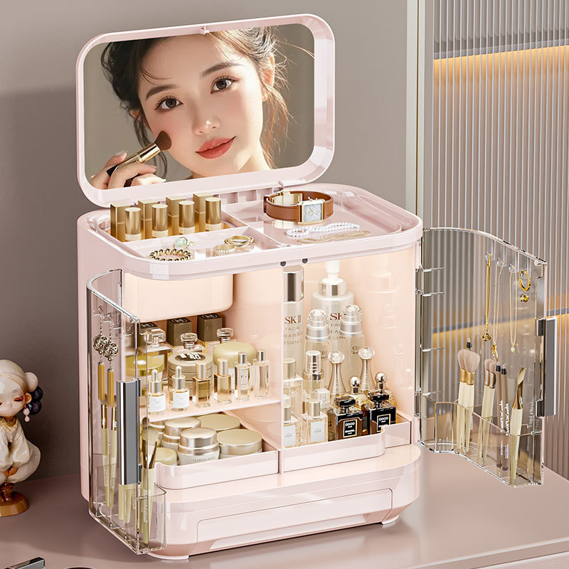 화장품 보관함(거울 포함), 고급스러운 조명 선반, 스 - High Luxury Skincare 리뷰 및 가격