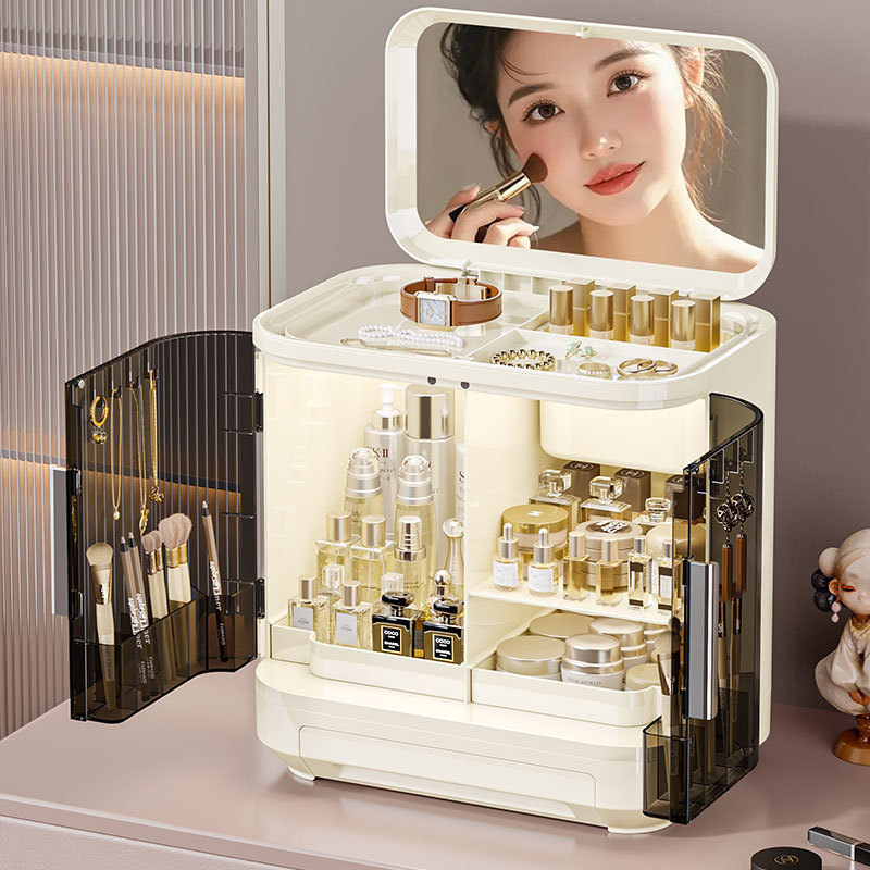 화장품 보관함(거울 포함), 고급스러운 조명 선반, 스 - High Luxury Skincare 리뷰 및 가격