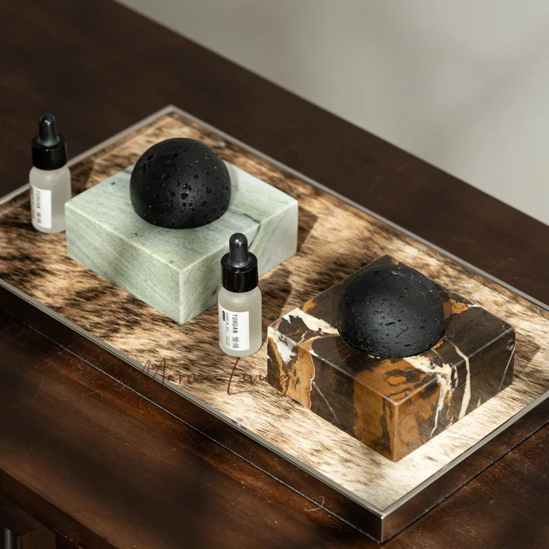 대리석 받침대가 있는 블랙 라바석 디퓨저, 가정, 사무 - Luxury Skincare Oil 리뷰 및 가격