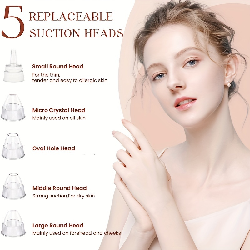 블랙헤드 리무버 모공 진공 - 5 흡입 - 성인용 여드 - Luxury Skincare Acne 리뷰 및 가격