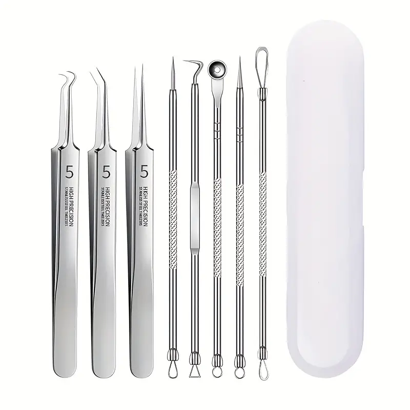 3-8Pcs 여드름 바늘 도구 세트 여드름 핀셋 블랙헤 - Luxury Skincare Acne 리뷰 및 가격