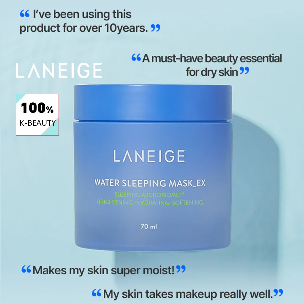 라네즈 워터 슬리핑 마스크 70ml, 오버나이트 수분  - Luxury Skincare Korea 리뷰 및 가격