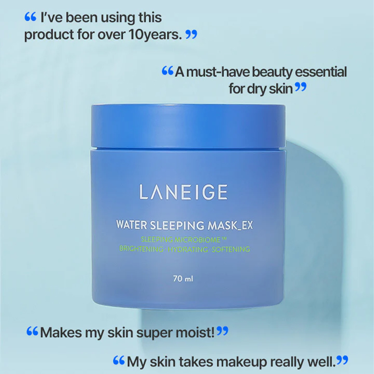 라네즈 워터 슬리핑 마스크 70ml, 오버나이트 수분  - Luxury Skincare Korea 리뷰 및 가격
