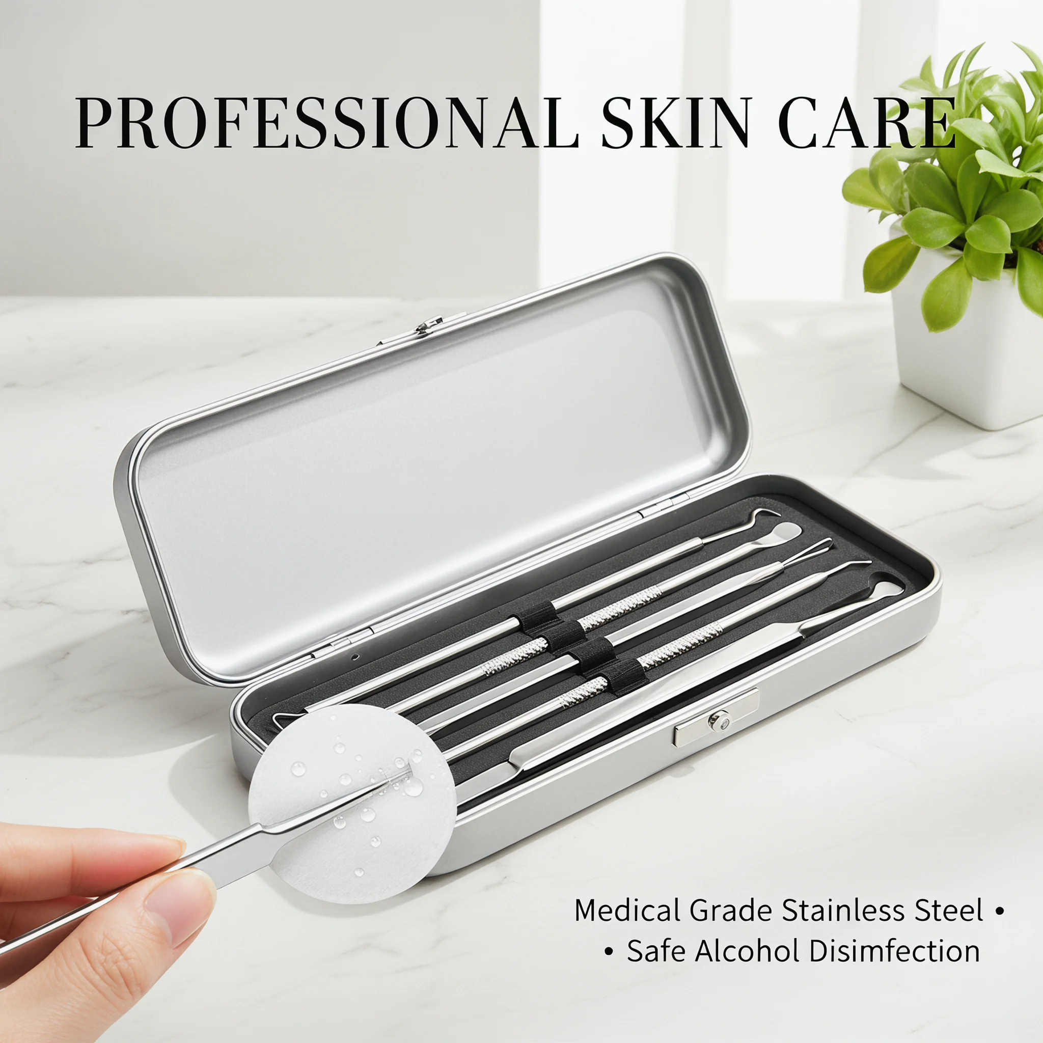 8종 전문 여드름 바늘 및 핀셋 세트 - 스테인리스 스 - Luxury Skincare Acne 리뷰 및 가격
